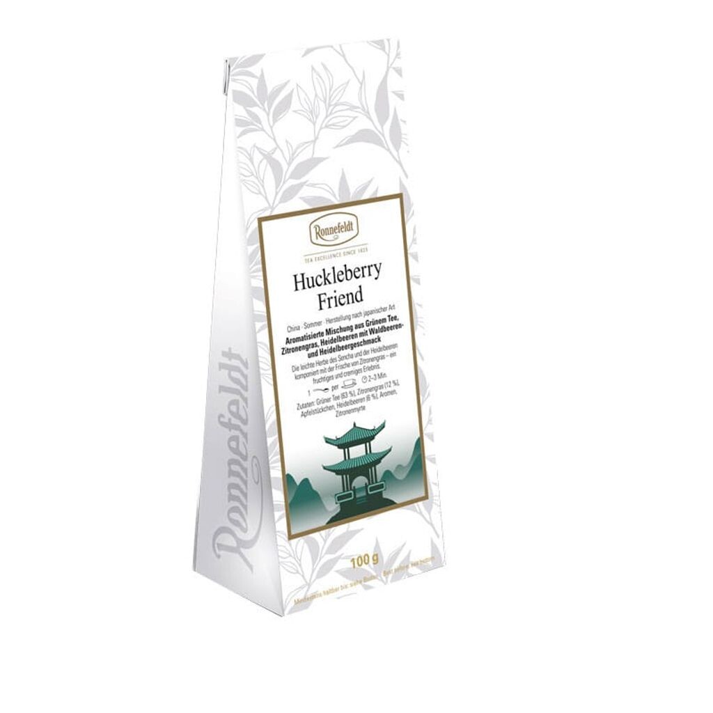 

Чай зеленый ароматизированный Huckleberry Friend с черникой 100г Ronnefeldt