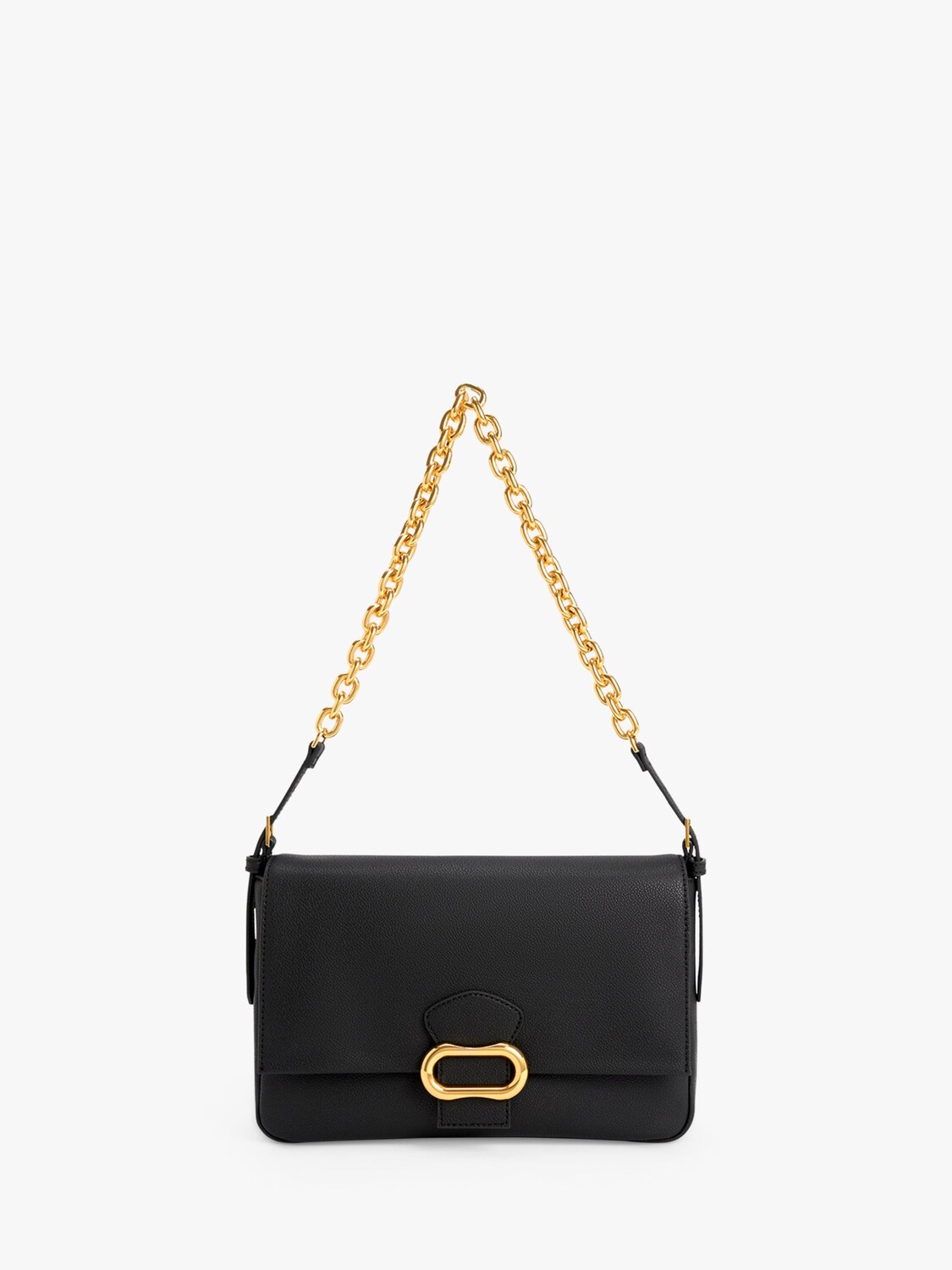 

CHARLES & KEITH Сумка на ремне из искусственной кожи Daki, черная