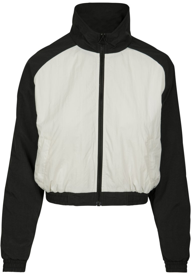 Спортивная куртка Urban Classics CRINKLE BATWING, цвет black/white куртка urban classics crinkle batwing зеленый