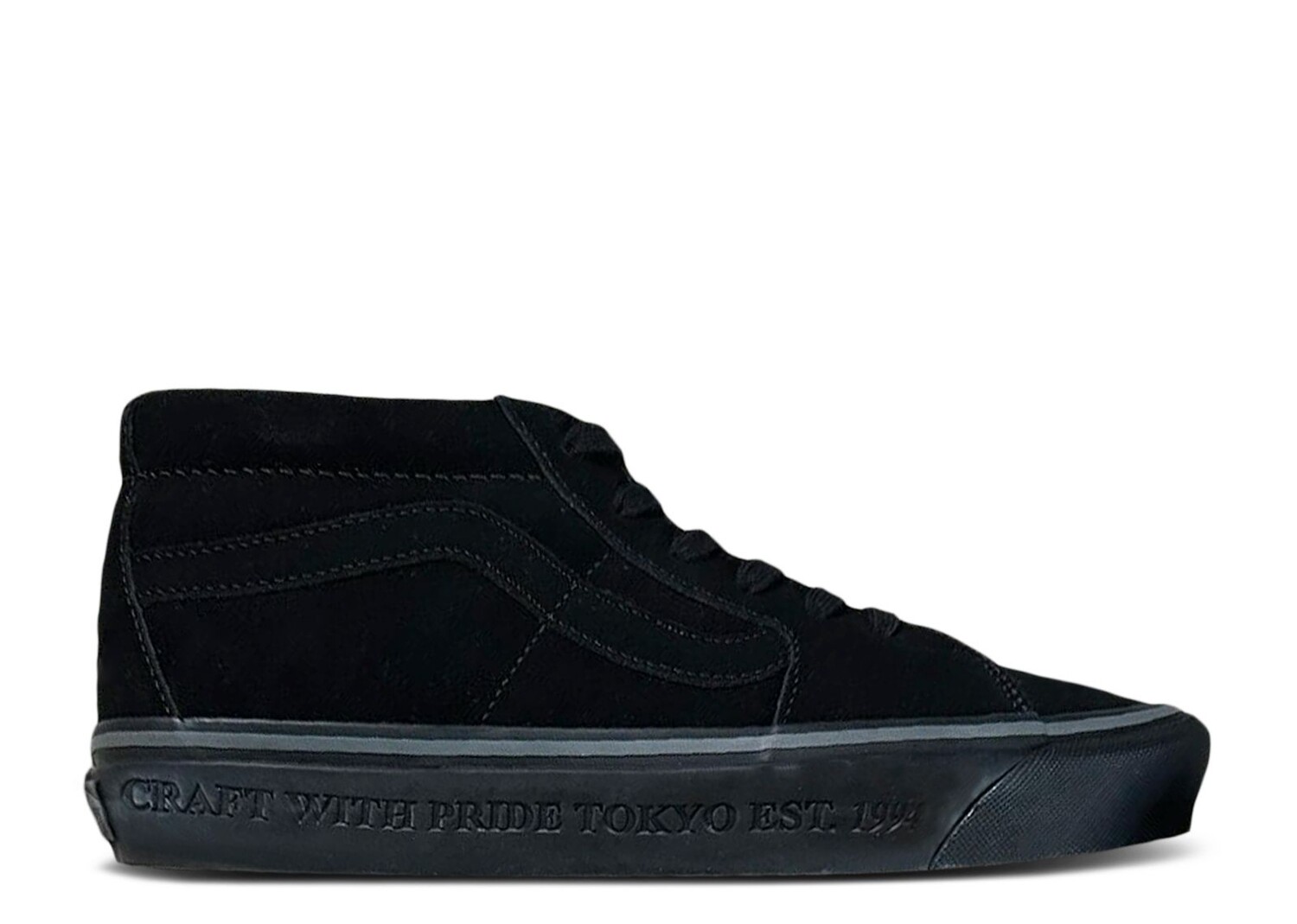 

Кроссовки Vans Neighborhood X Sk8-Mid 83 Dx 'Black', черный