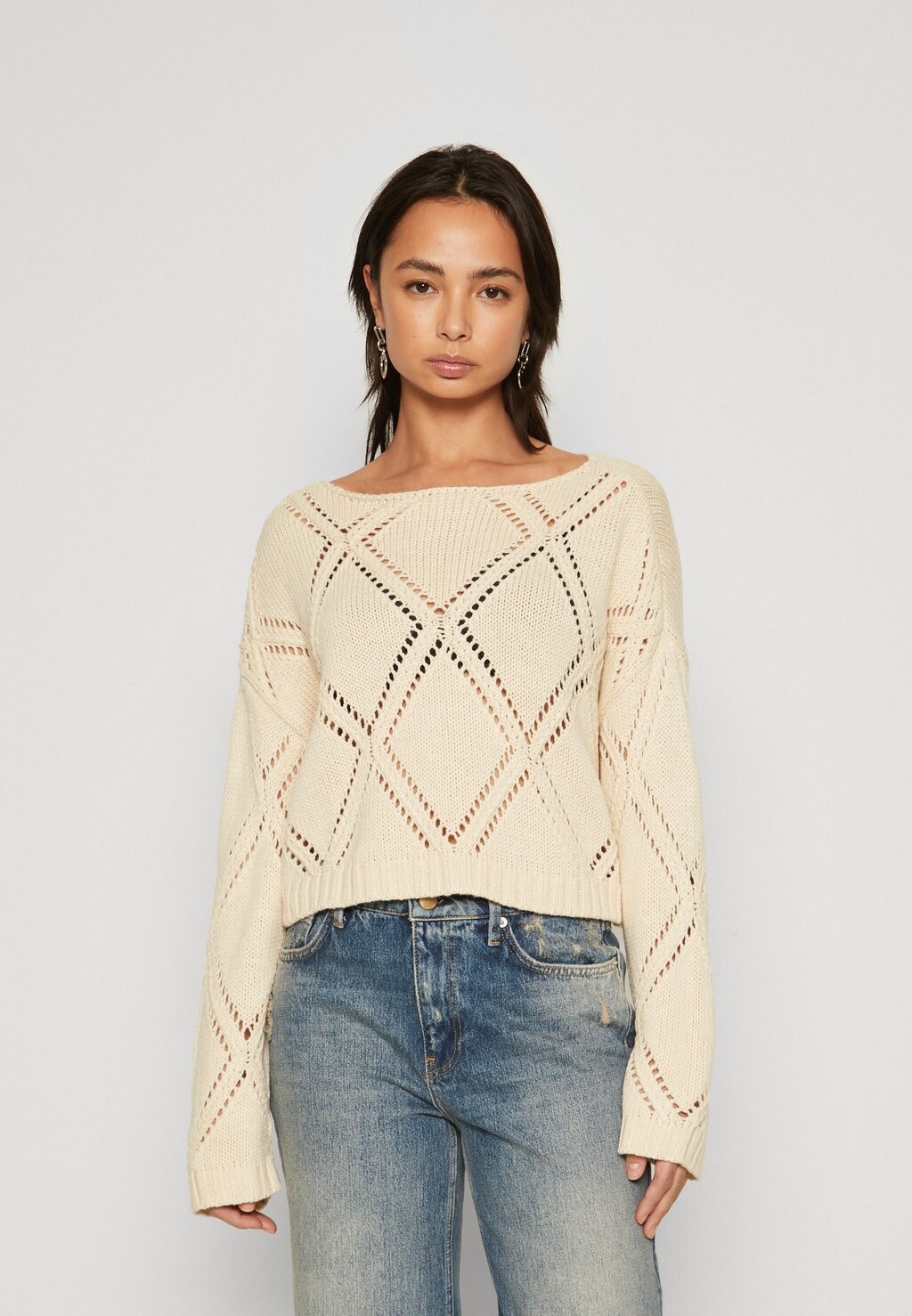 Свитер Vmvalo Boatneck Vero Moda Petite, цвет birch свитшот vero moda vmnewboho o neck цвет birch