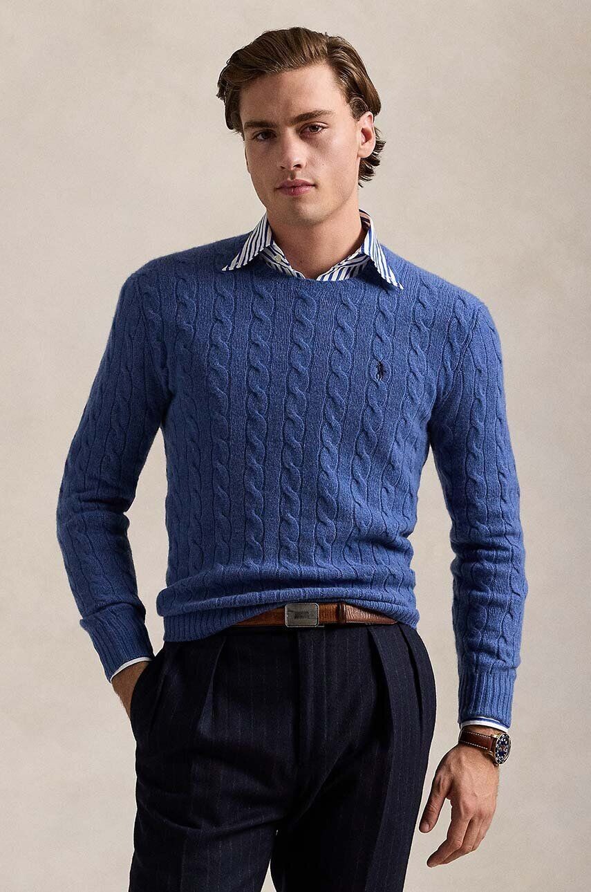 

Шерстяной свитер Polo Ralph Lauren, синий