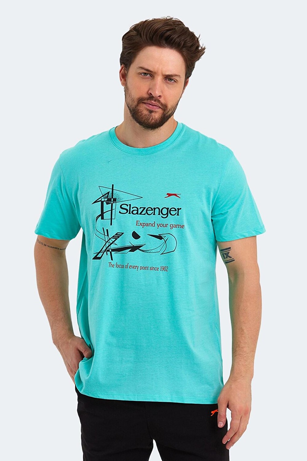 

Мужская футболка KARNEN OVER мятная SLAZENGER, Зеленый