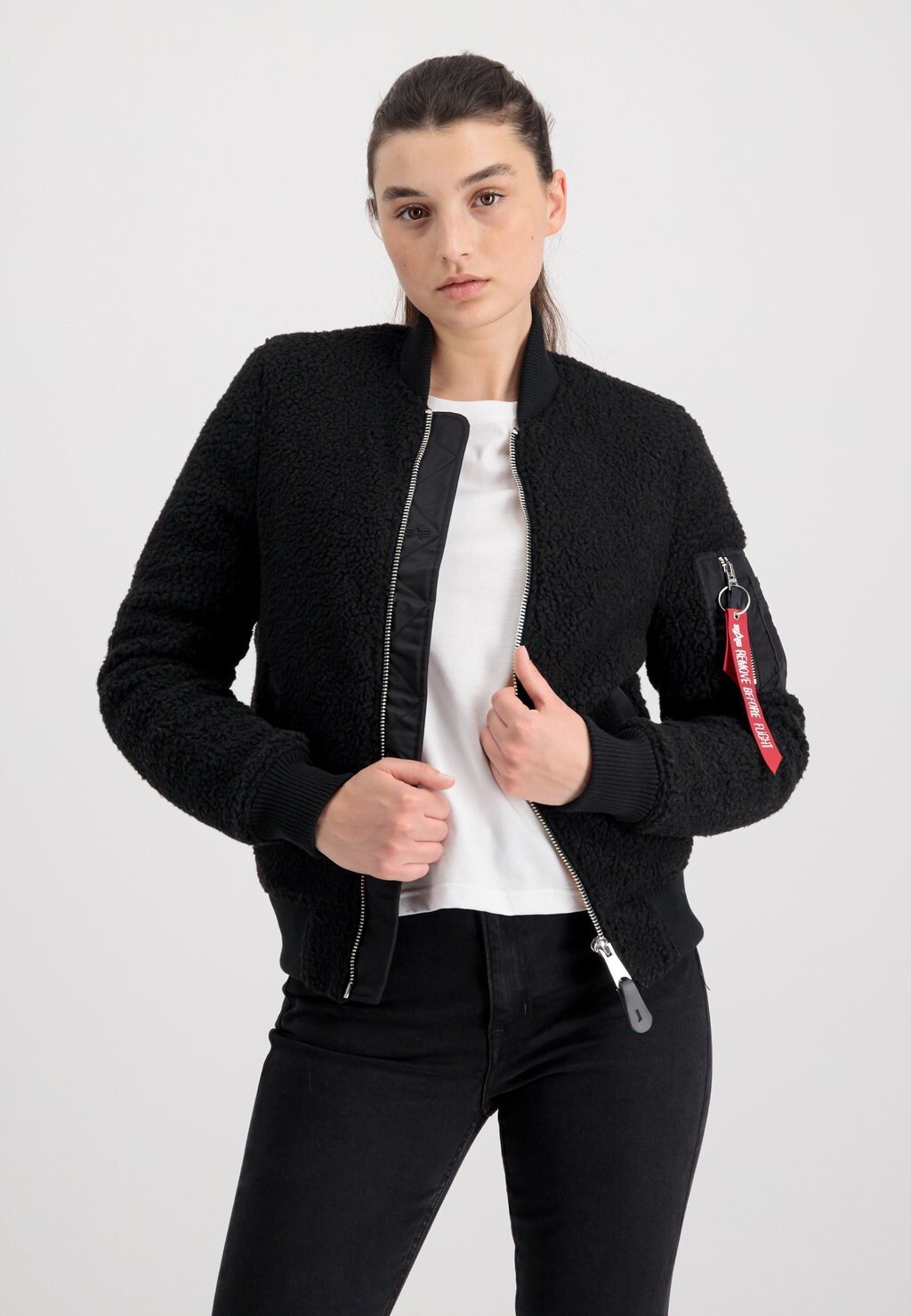 

Куртка-бомбер Alpha Industries, цвет black