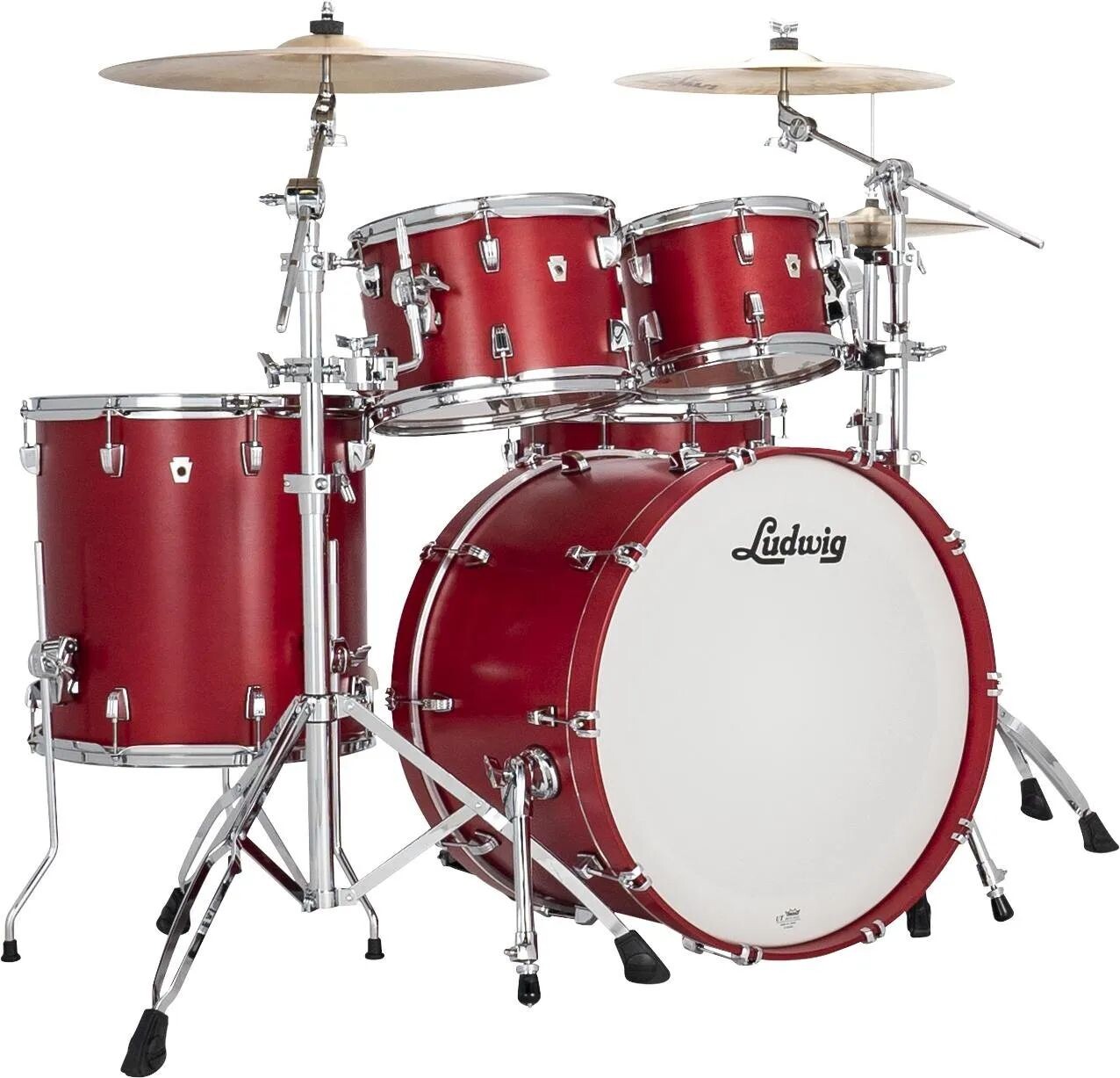 

Новый набор ракушек Ludwig NeuSonic из 4 предметов — Satin Diablo Red