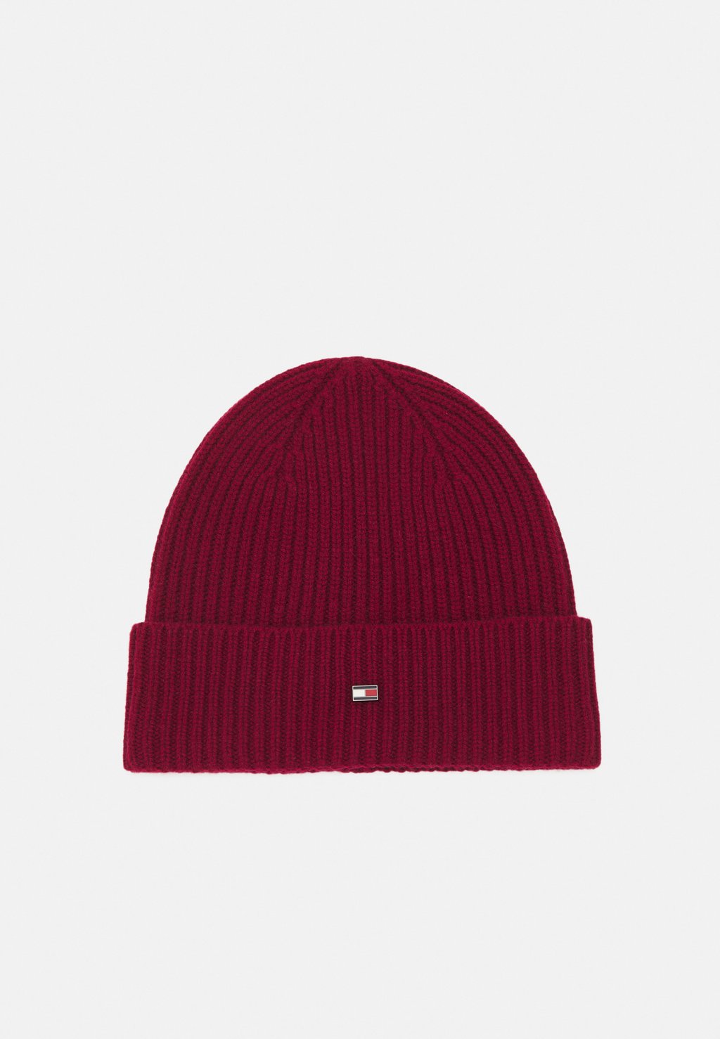 

Шапка PLAQUE BEANIE UNISEX Tommy Hilfiger, цвет rouge