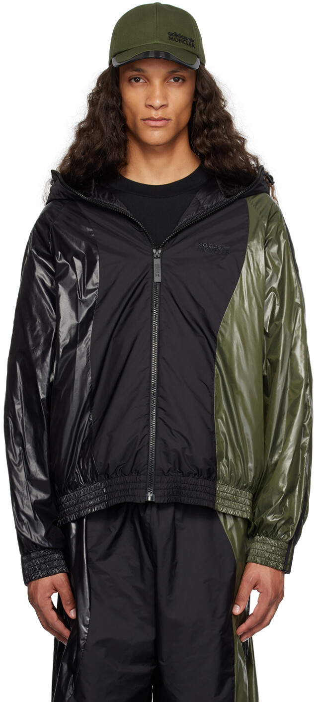 

Moncler Genius Moncler x adidas Originals Черный и хаки Пуховик Balzers