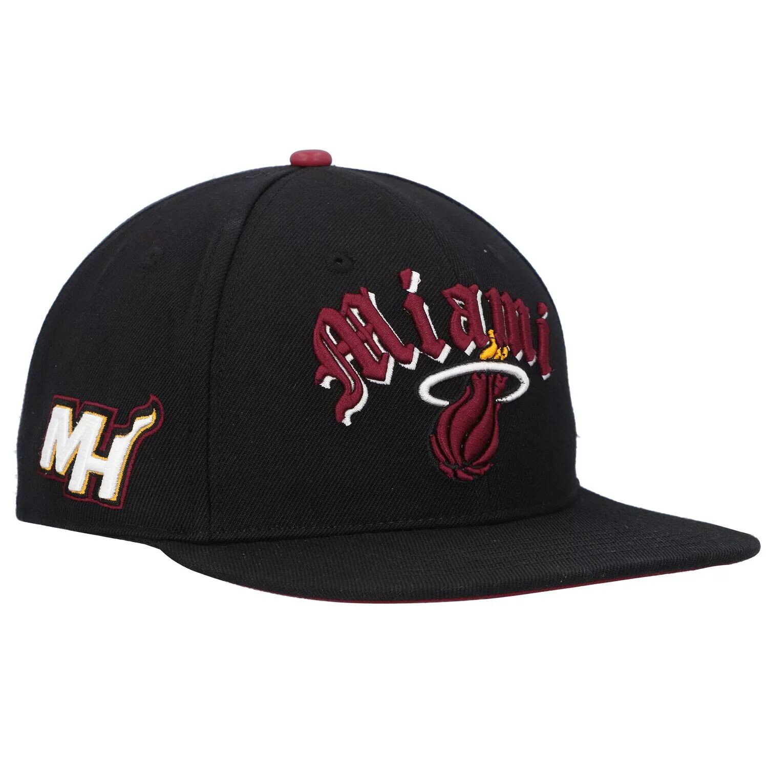 

Мужская кепка Pro Standard Black Miami Heat Old English Snapback