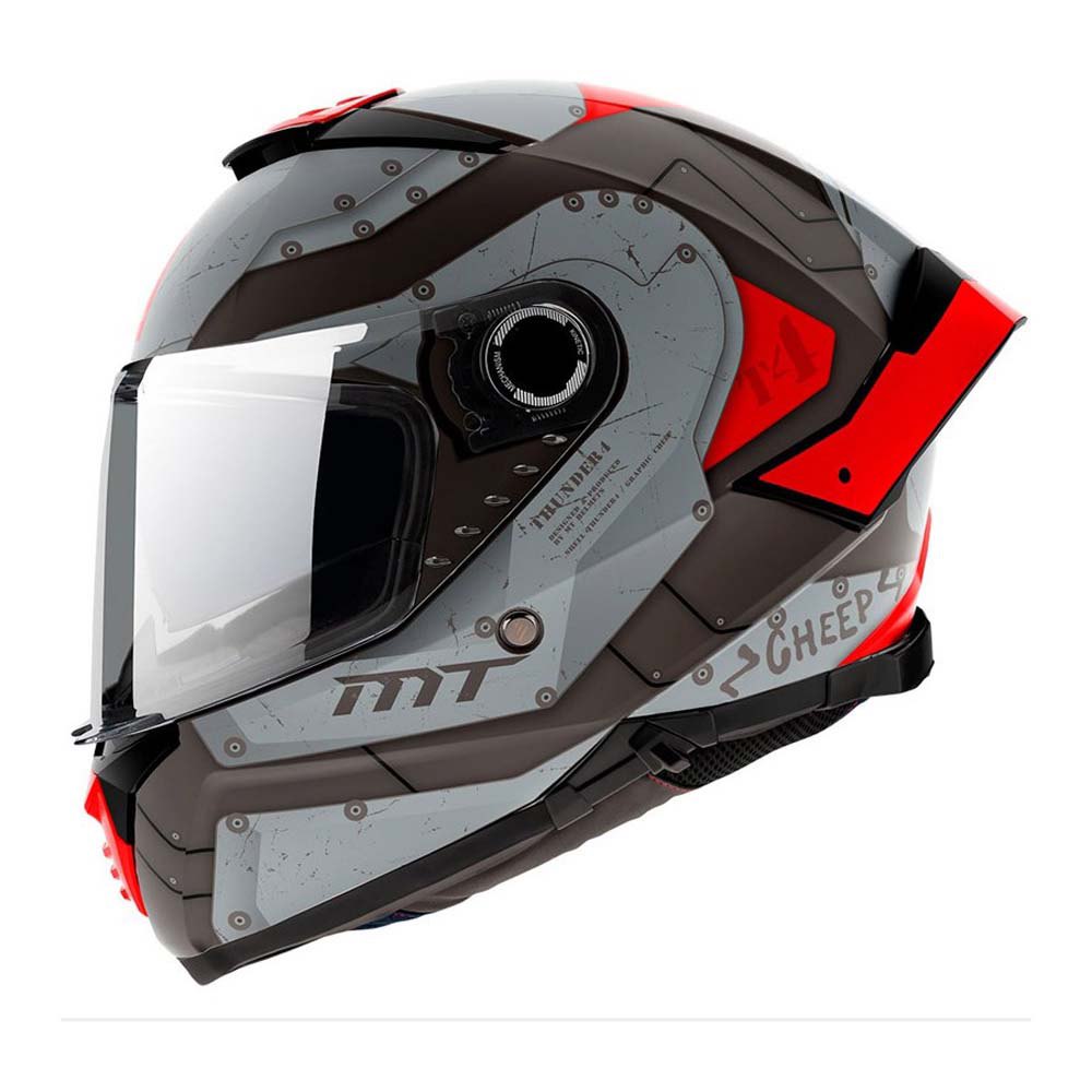 цена Шлем полнолицевой MT Helmets FF118SV Thunder 4 SV Cheep B5, серый