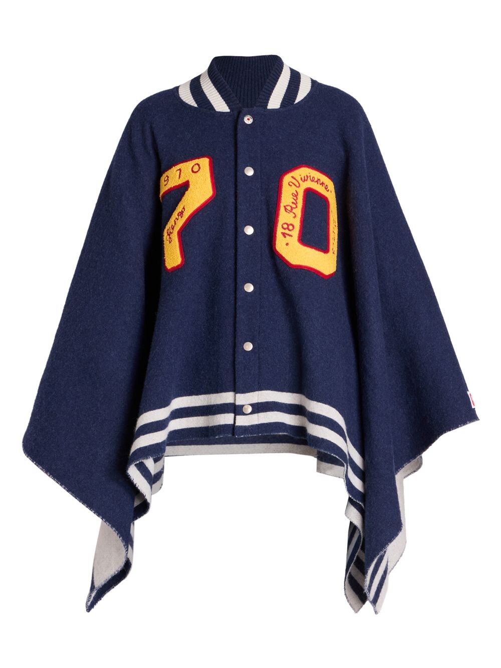 

Куртка Tiger Varsity из полушерстяной накидки KENZO, синий