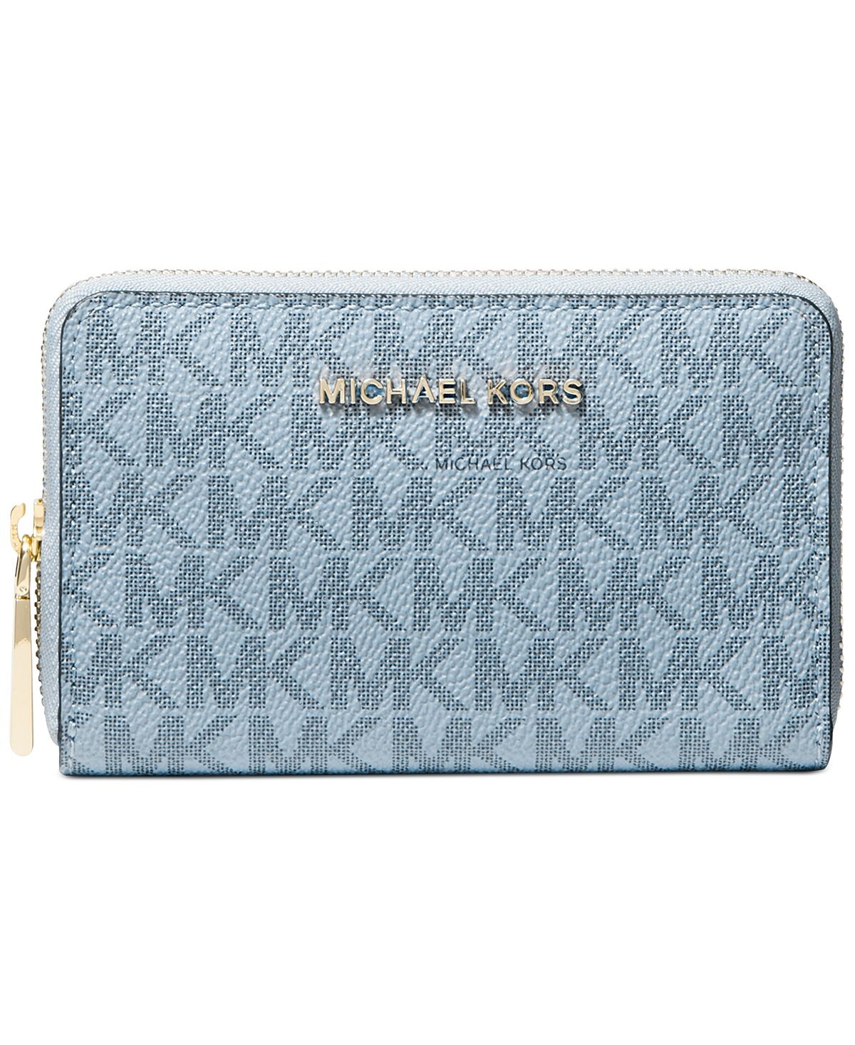

Чехол для визиток с логотипом Jet Set на молнии Michael Kors, голубой