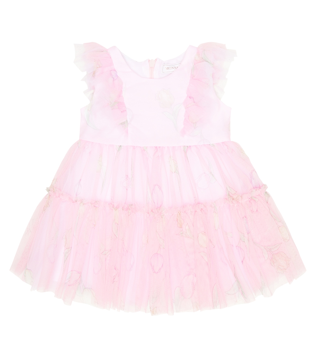 Детское платье из тюля Monnalisa, розовый