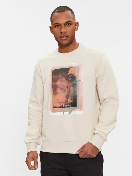 

Толстовка обычного кроя Calvin Klein, бежевый