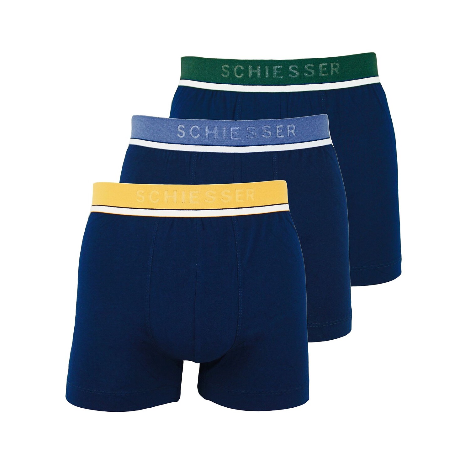 

Боксеры Schiesser Schiesser Boxershorts 3 Pack Unterhosen Shorts, синий