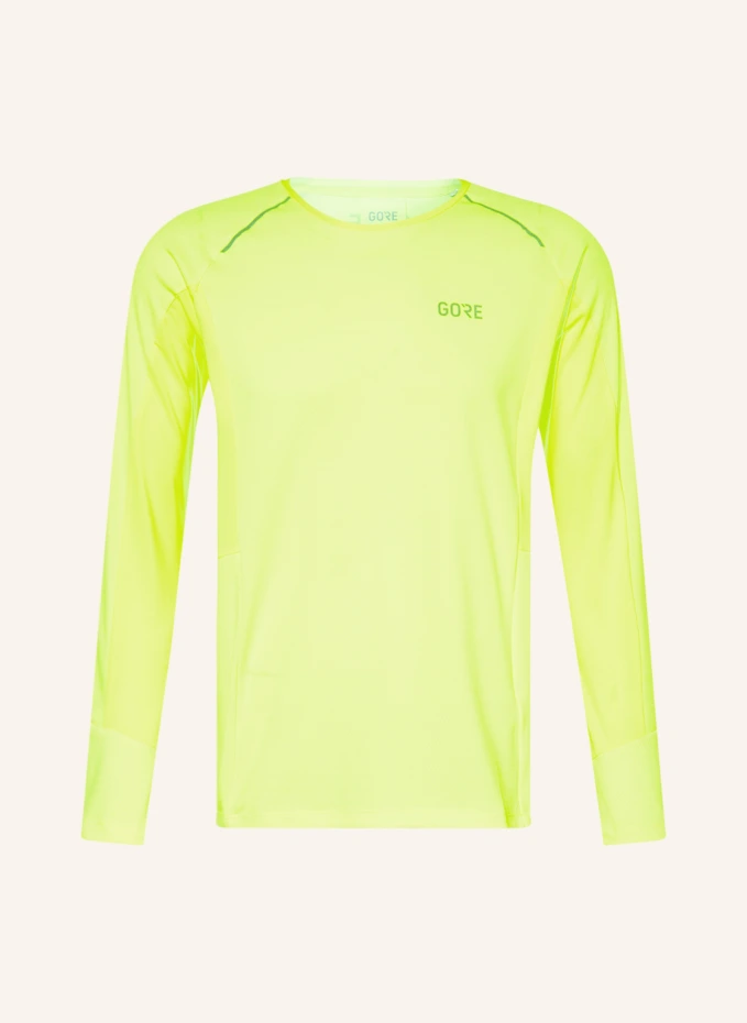 

Беговая футболка energetic с сетчатыми вставками Gore Running Wear, желтый