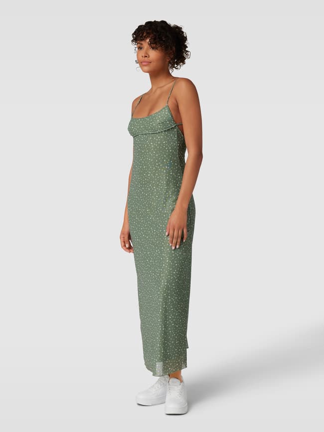 цена Платье с узором по всей поверхности Review, зеленый лайм