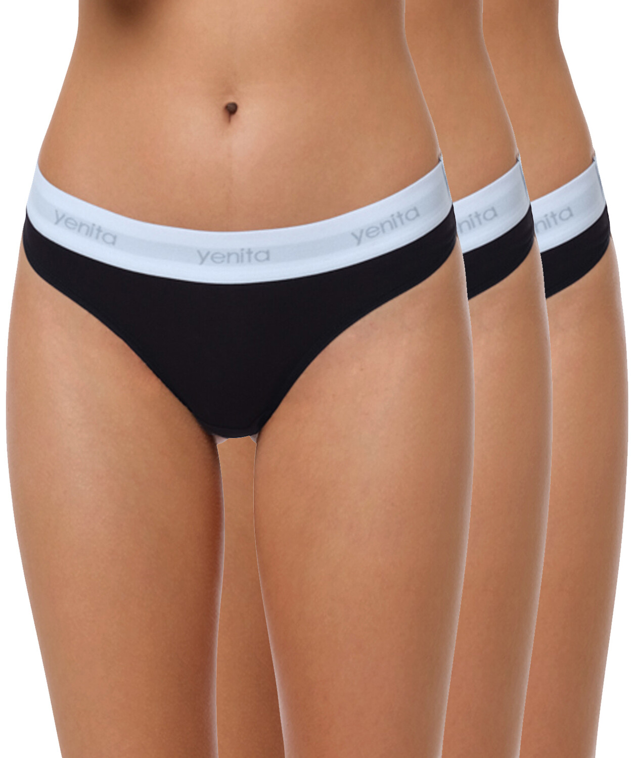 

Стринги Yenita s (3er Set) Modern Sports Collection, черный
