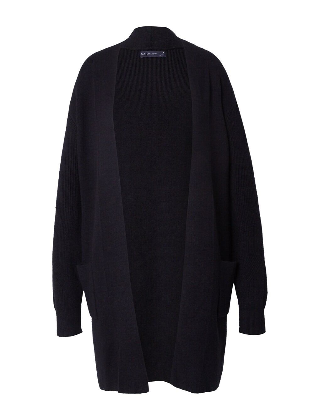 

Вязаный кардиган Marks & Spencer Corespun E2E Card, черный