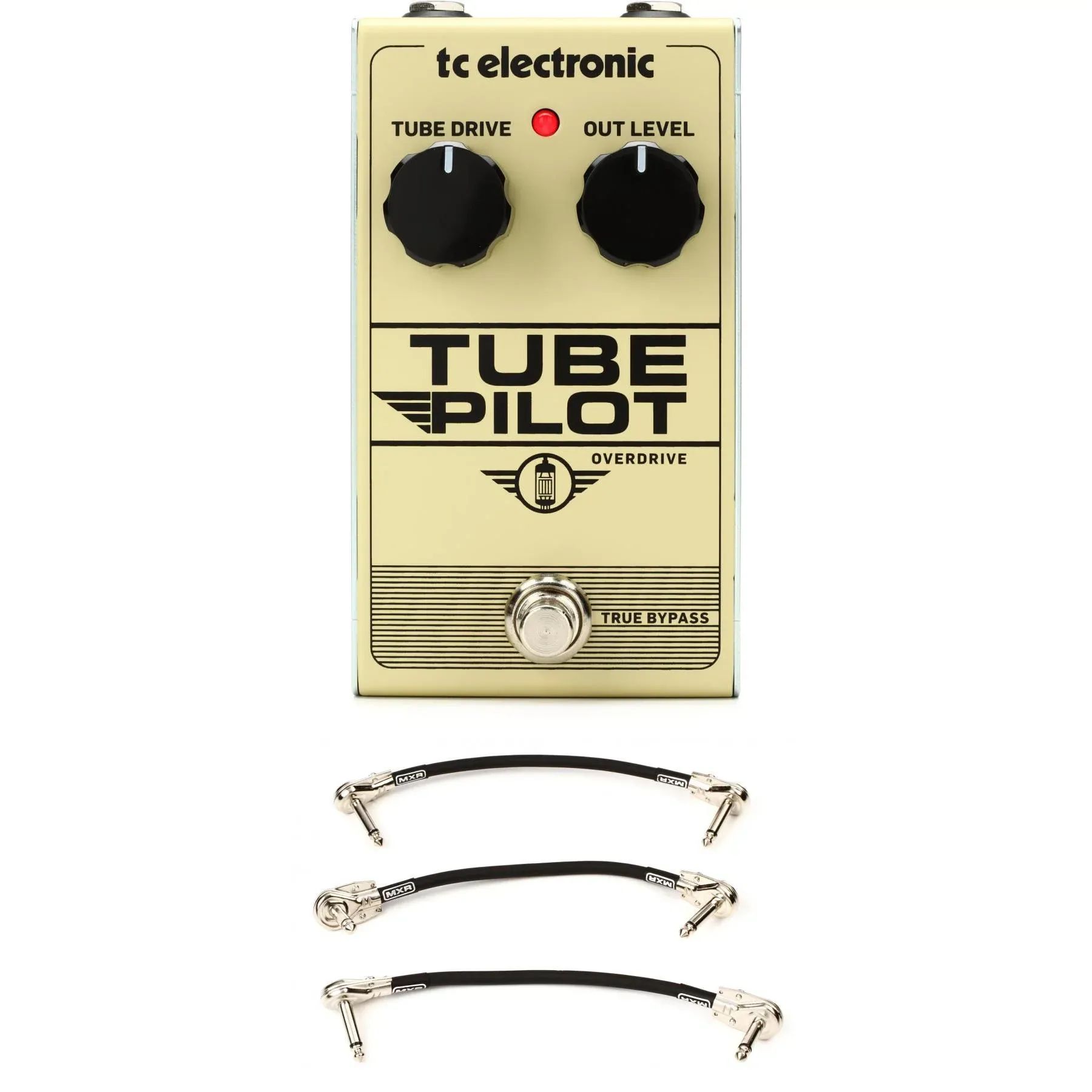 

Педаль Overdrive TC Electronic Tube Pilot с 3 соединительными кабелями