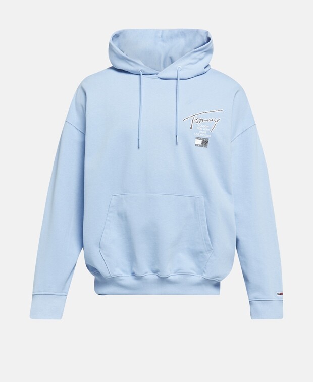 

Худи с капюшоном Tommy Jeans, светло-синий