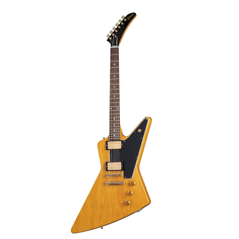 цена Электрогитара Gibson 1958 Korina Explorer Black Pickguard Electric Guitar - Natural