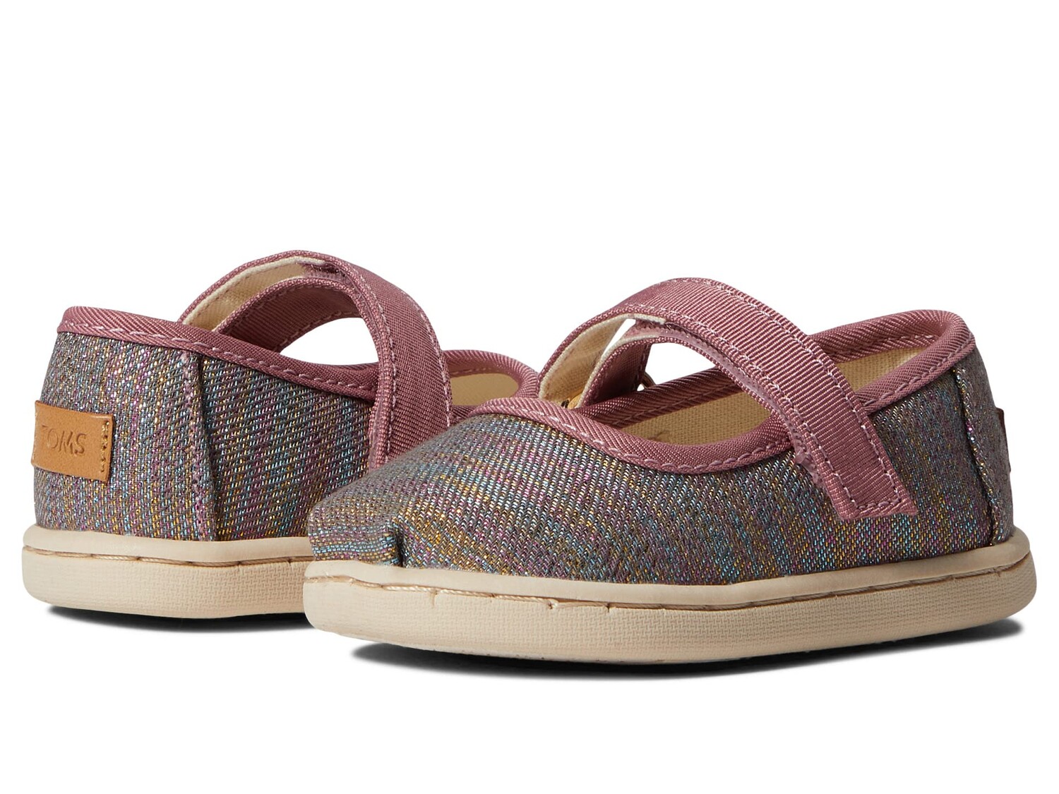 

Обувь на низком каблуке TOMS Kids Tiny Mary Jane Flat (Toddler/Little Kid)