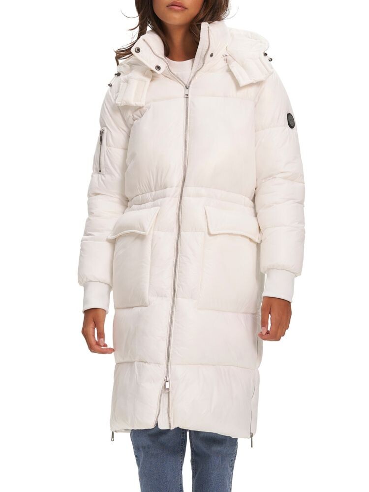 

Длинная куртка-пуховик Reo с капюшоном Noize, цвет Off White