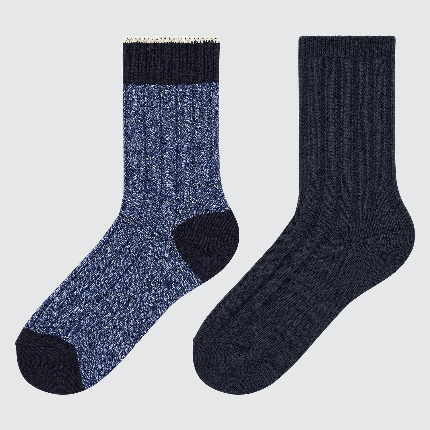 

Детские носки HEATTECH Color Block (две пары) Uniqlo, синий