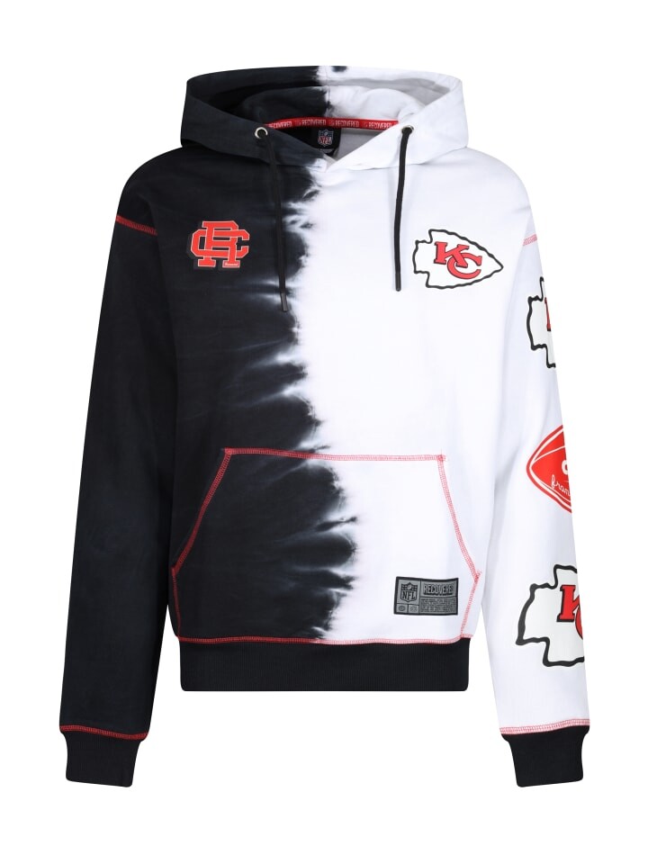 

Худи Recovered NFL Chiefs Ink Dye Effect On, черный