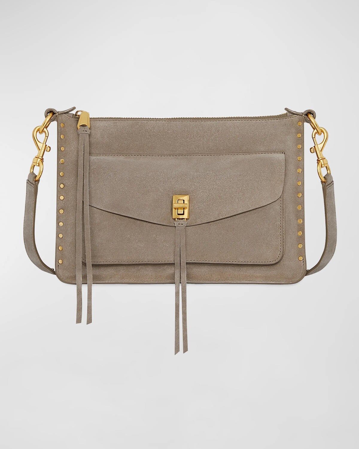 

Кожаная сумка через плечо Darren Signature Rebecca Minkoff, цвет Clay