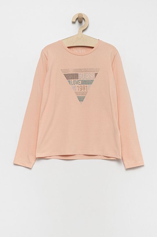 

Детская футболка с длинными рукавами Guess, оранжевый