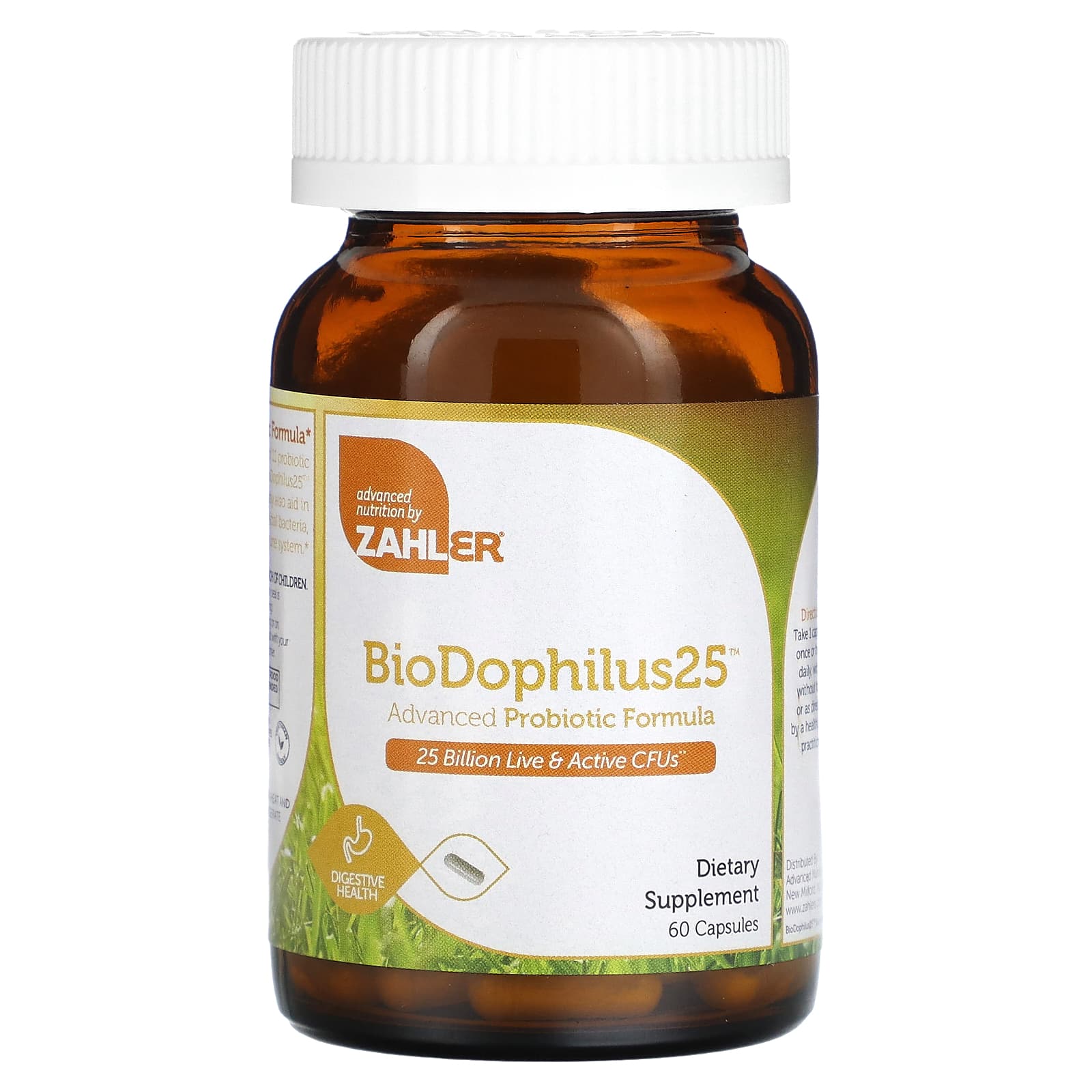 

BioDophilus25, улучшенная формула с пробиотиками, 60 капсул, Zahler