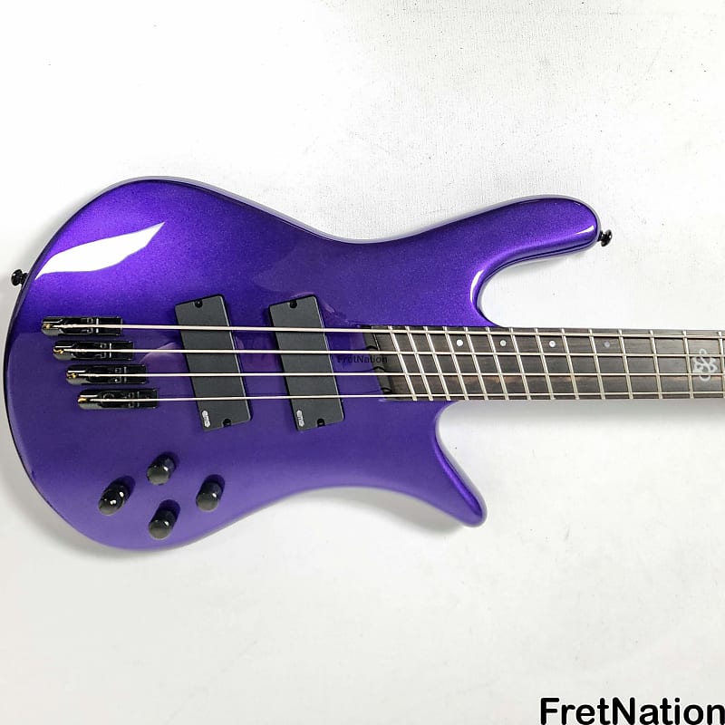 цена Басс гитара Spector NSDM4PL NS Dimensions 4-String Fanned Fret Mutli-Scale Bass Plum Crazy 8.80lbs W231279