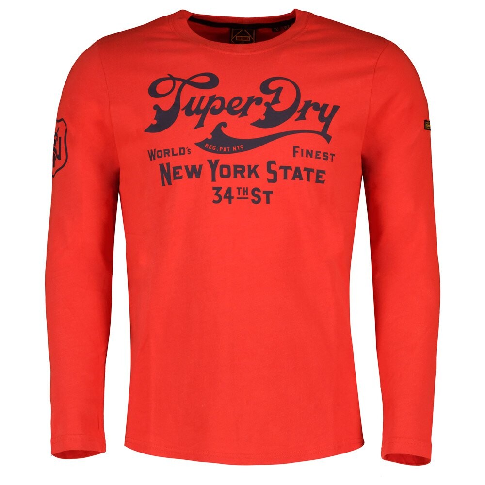 

Футболка с длинным рукавом Superdry Script Style Workwear, красный