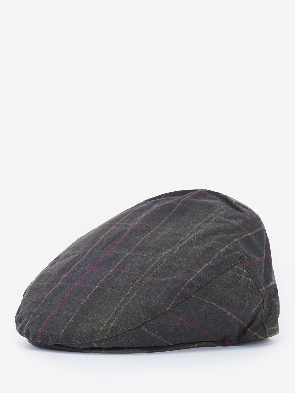 

Плоская кепка из вощеного хлопка в клетку тартан Barbour, черный/мульти