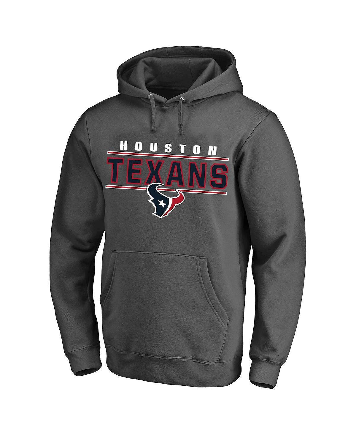 

Мужской темно-серый пуловер с капюшоном Houston Texans Big and Tall Logo Profile