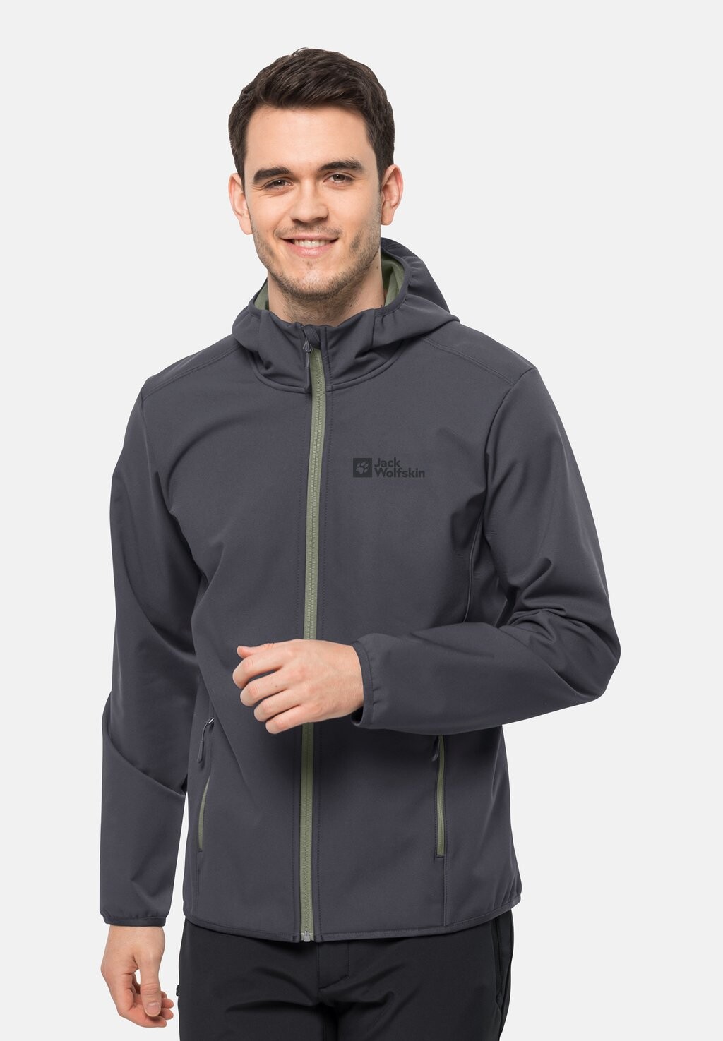 Куртка Softshell BORNBERG HOODY M Jack Wolfskin, цвет ebony