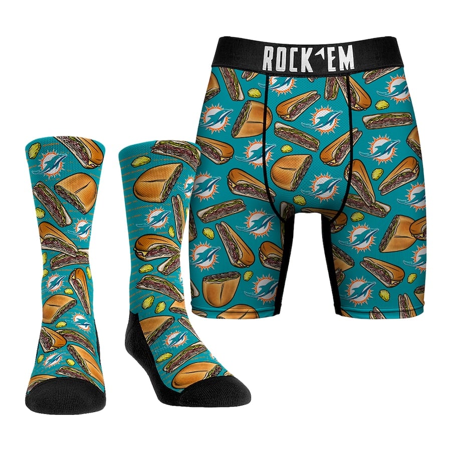 

Носки Rock Em Socks Miami Dolphins