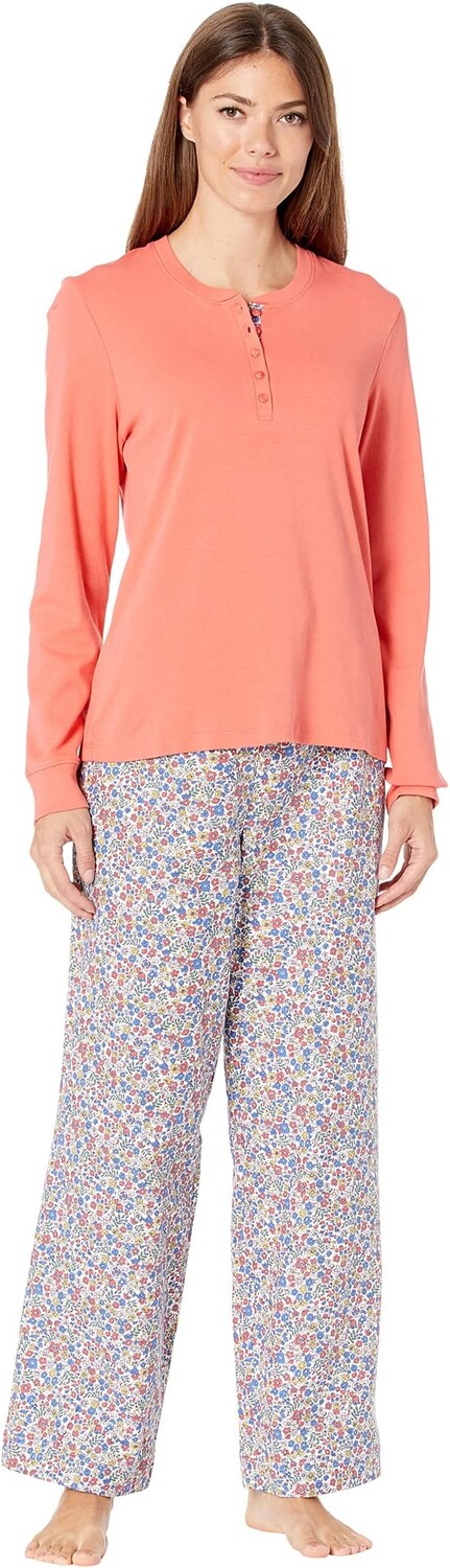

Уютный пижамный комплект с принтом L.L.Bean, цвет Coral Red Floral