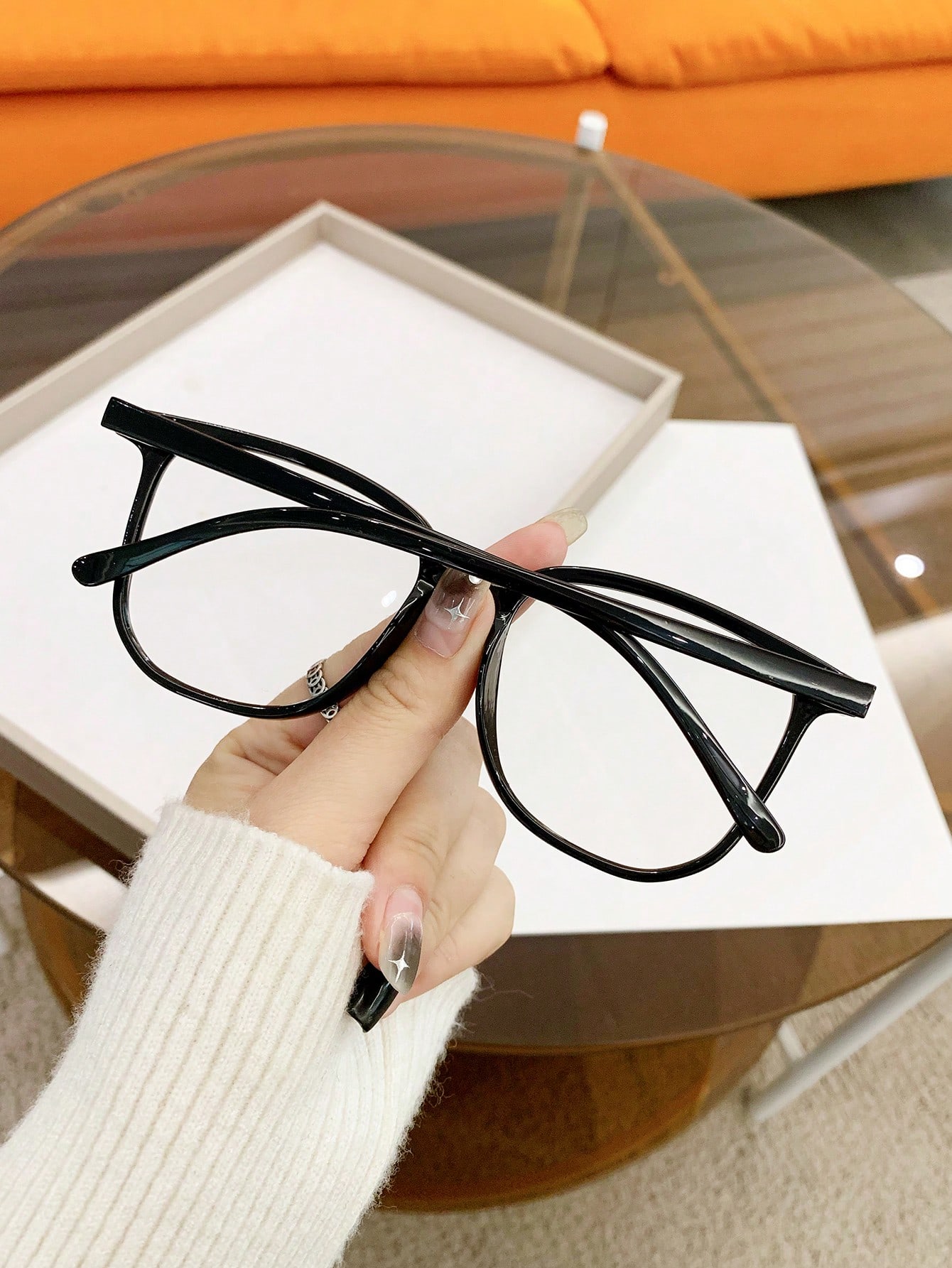 1 шт. очки для чтения для женщин и мужчин прозрачные очки с синим светом для женщин и мужчин круглые очки в оправе оптические очки оверсайз очки с блокировкой