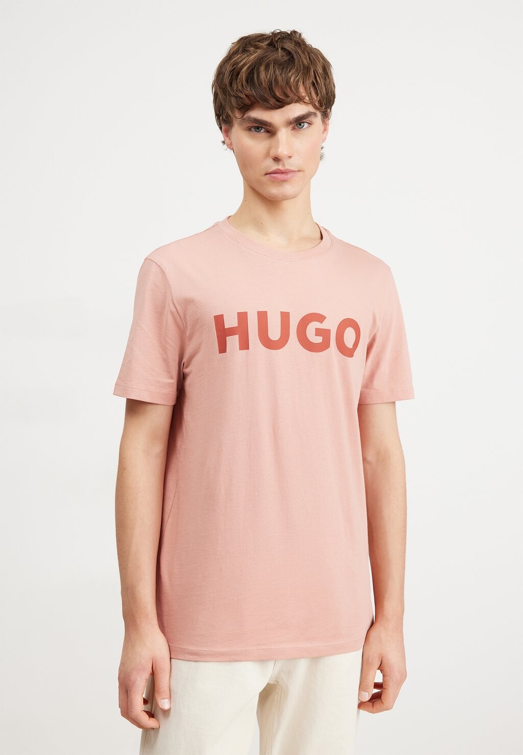 

Футболка с принтом Dulivio HUGO, цвет light/pastel red