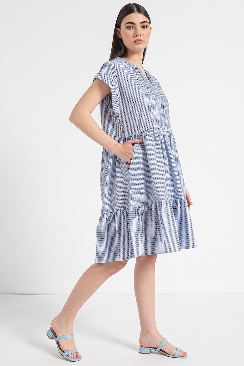 

Полосатое хлопковое платье Esprit, белый