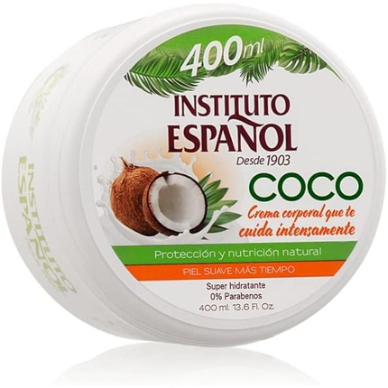 Кокосовый суперувлажняющий крем для тела 400мл Instituto Español