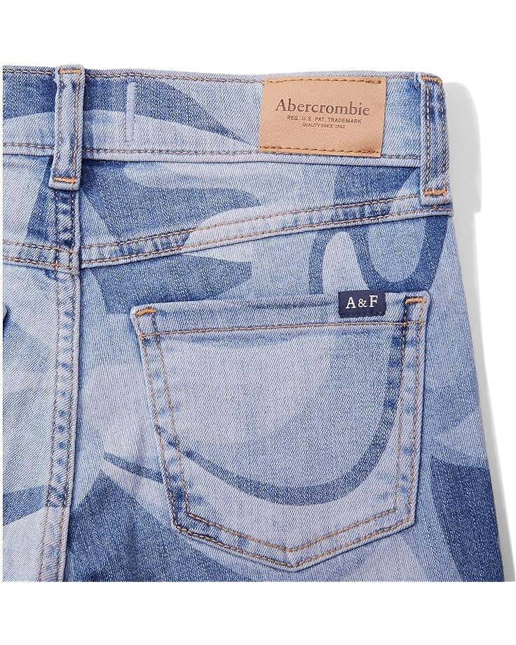 

Джинсы Abercrombie Knee Destroy High-Rise Wide Leg, цвет Marble Print