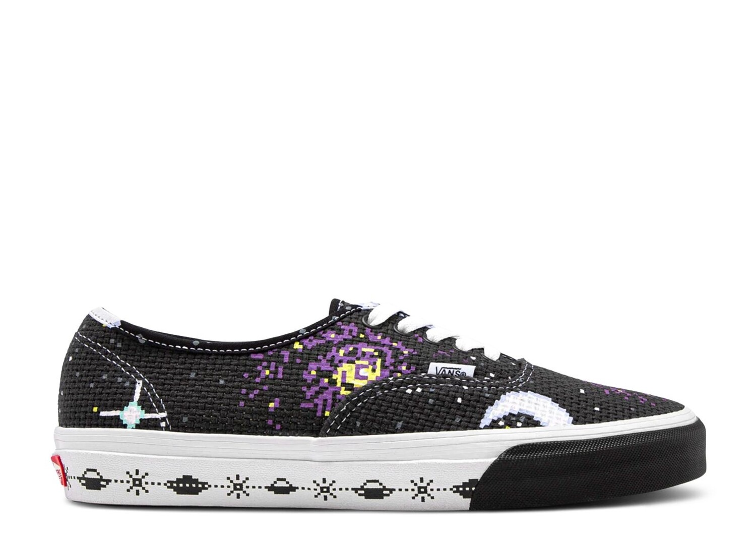 

Кроссовки Vans Clottee X Authentic 'Pixelated Universe - Black', черный