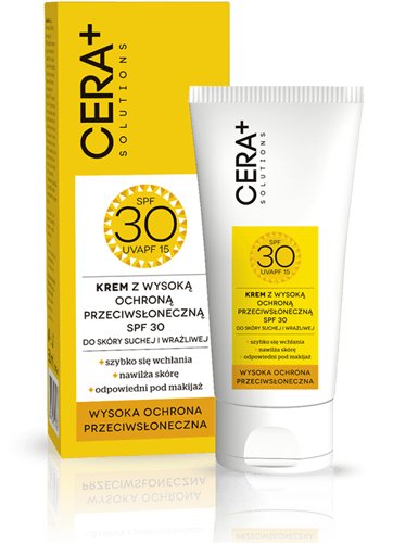 Крем с высокой защитой от солнца SPF 30, 50 мл Synoptis Pharma, Cera+ Solutions