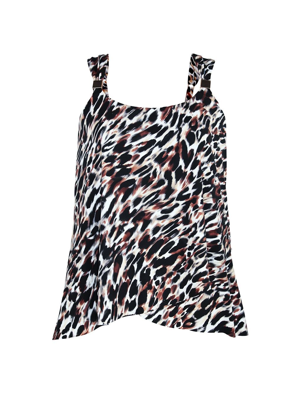 

Топ танкини с анималистичным принтом Miraclesuit Swim, Plus Size, коричневый