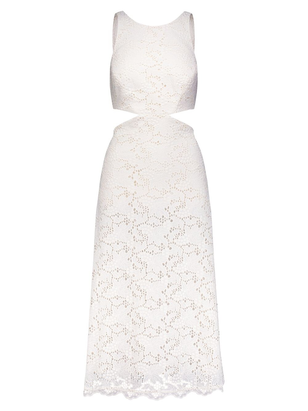 

Платье миди с люверсами и вырезами BCBGMAXAZRIA