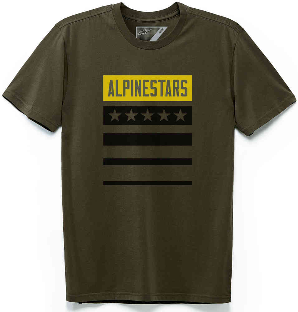 Национальная футболка Alpinestars, военный зеленый национальная футболка alpinestars военный зеленый