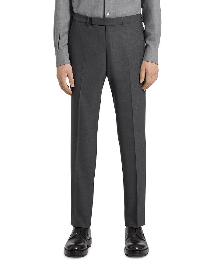 

Темно-серые шерстяные брюки High Performance Zegna, Серый